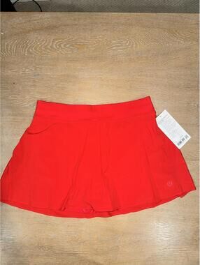 Lululemon Lightweight High-Rise Tennis Skirt SIZE 10 True Red TUED NWT